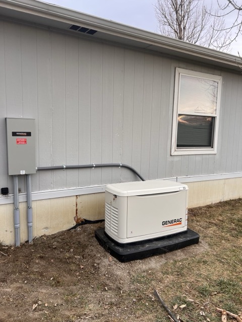 Generac standby generator install